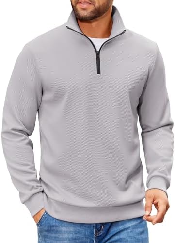 Landway CF-03 Rockridge Quarter-Zip Cotton Fleece Pullover - Black
